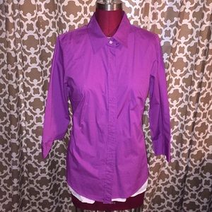 👩🏽‍💼J crew plum button down